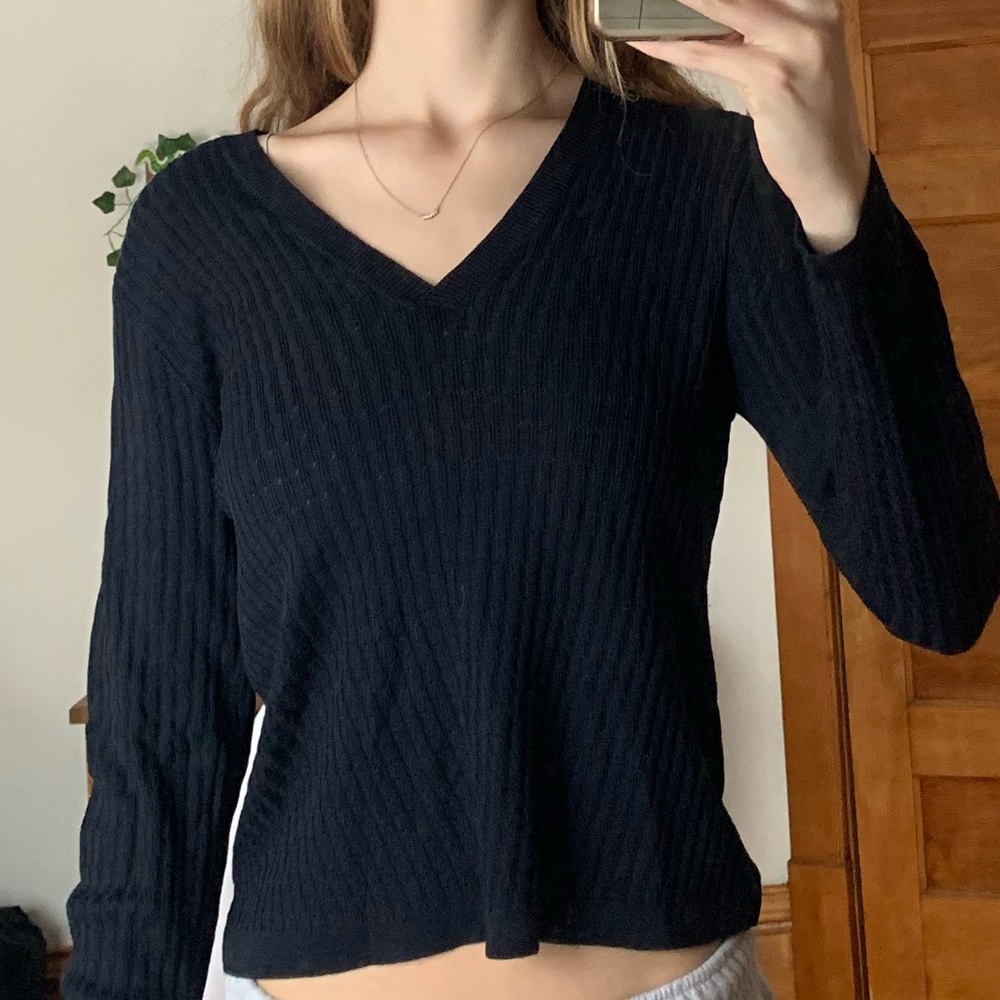 Navy knit sweater!